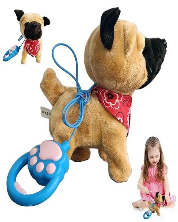 Electronic Plush Puppy Plush Puppy Electronic Interactive Pet Dog Robot Dog Plush Toy With Remote Control Leash Electronic Pet