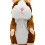 Electronic Voice Changing Talking Walking Record Hamster with Xmas Hat Stuffed Plush Doll Toy for Children Gift