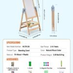 Drawing Board WordPad Art Easel with Painting Accessories Children Educational Toys for Kids Boy Girl