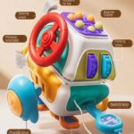 10 in 1 Baby Busy Board Infant Carseat Plane Travel Toy Educational Learning Fidget Toys for Toddlers 1-3Y Old Boys
