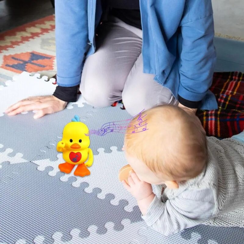 Dancing Duck Toy Dancing Singing Musical Duck with LED Light Flapping Light Up Dancing Duck Modes - Image 6