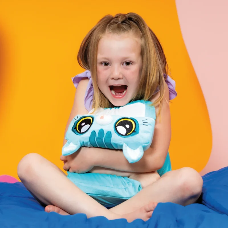 Pillow Cube Kid Cubes Kitty Toddler Pillow, 2-in-1 Fun Toy & Plush Pillow for Kids Ages 3+ - Image 4