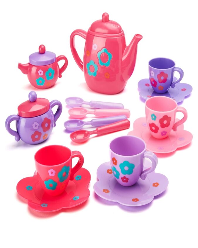Tea Play Set with Light and Sound, 18 Pieces